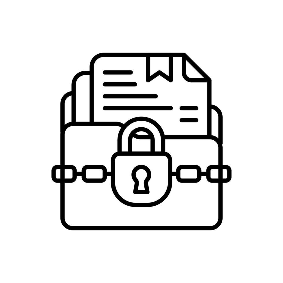 Confidential Data icon in vector. Logotype vector