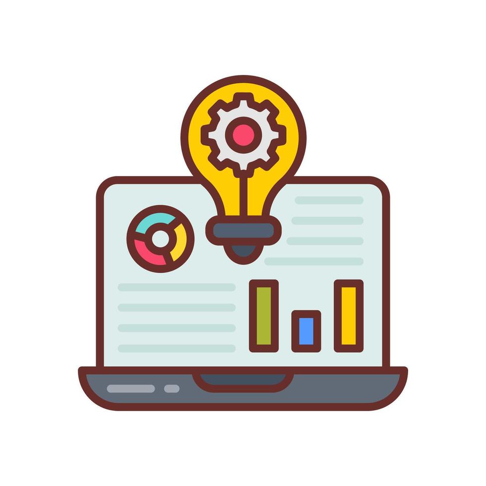 Business Intelligence  icon in vector. Logotype vector