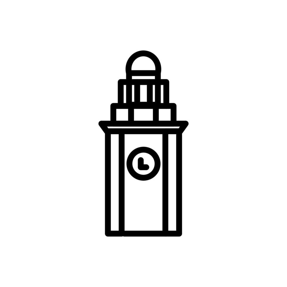 Clock Tower  icon in vector. Logotype vector