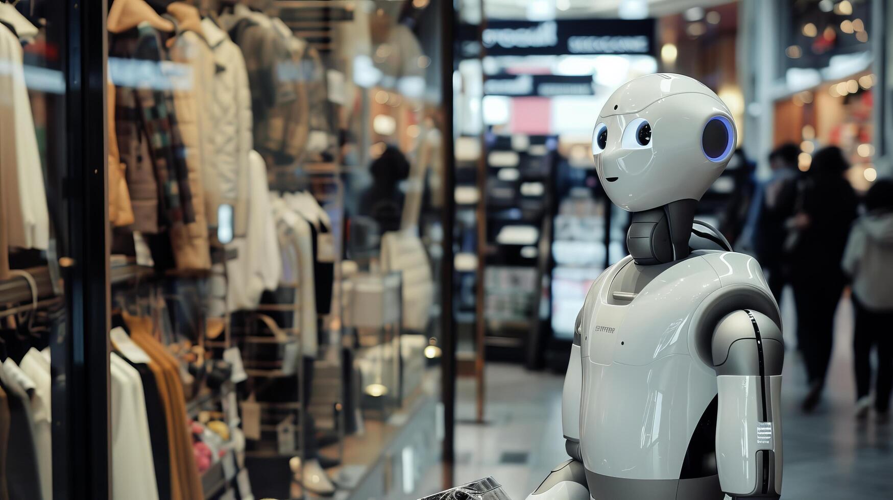 AI generated Advancements in Artificial Intelligence and Machine Learning are transforming to online shopping photo