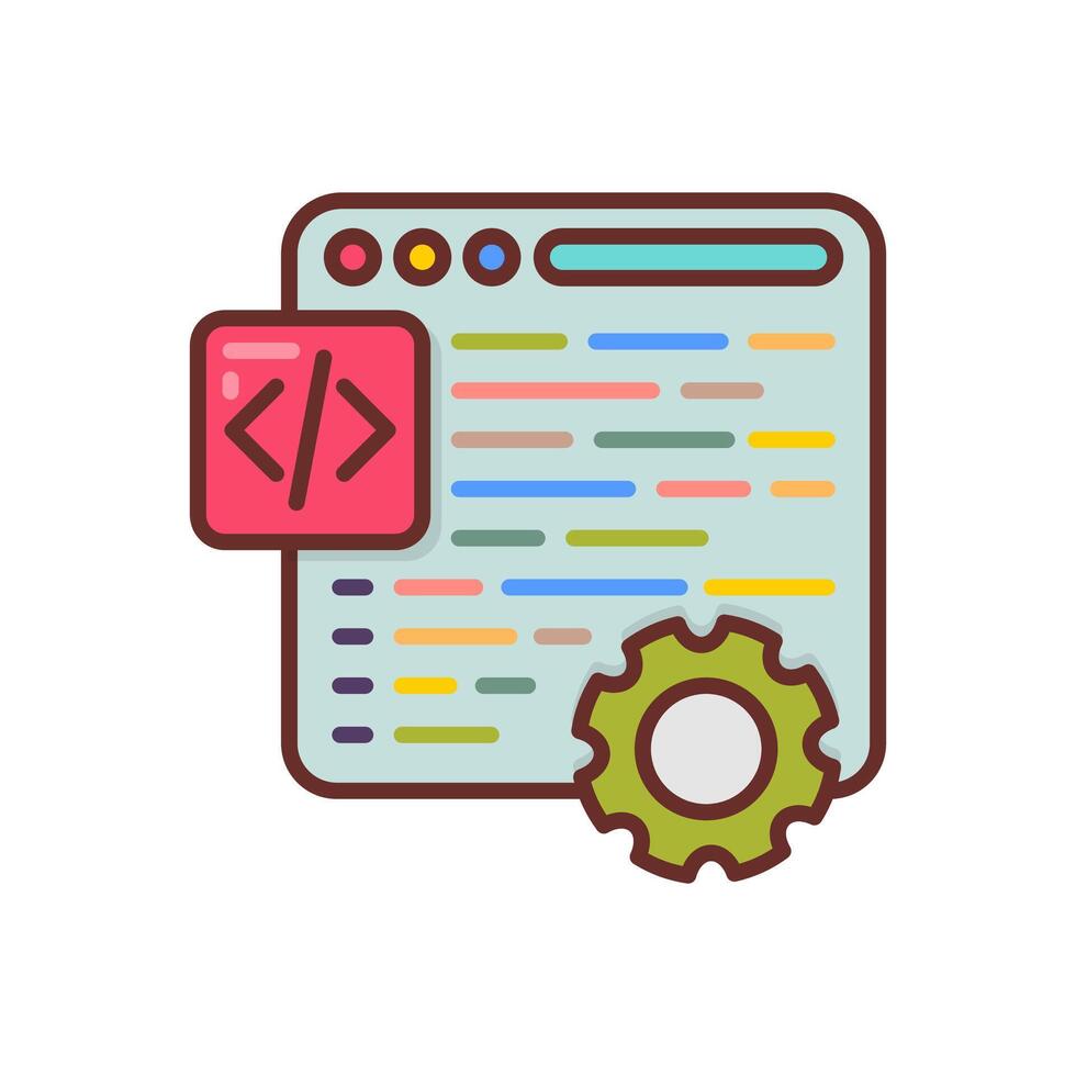 Code Customization icon in vector. Logotype vector