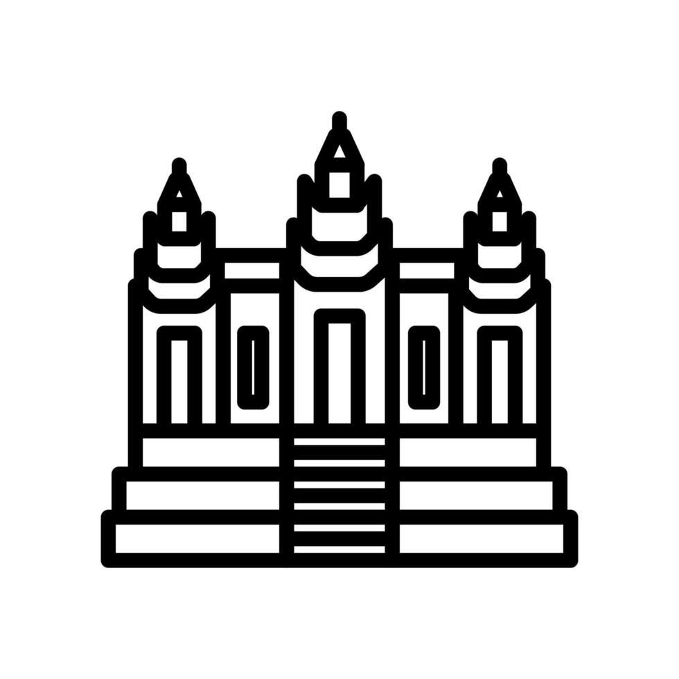angkor wat icono en vector. logotipo vector