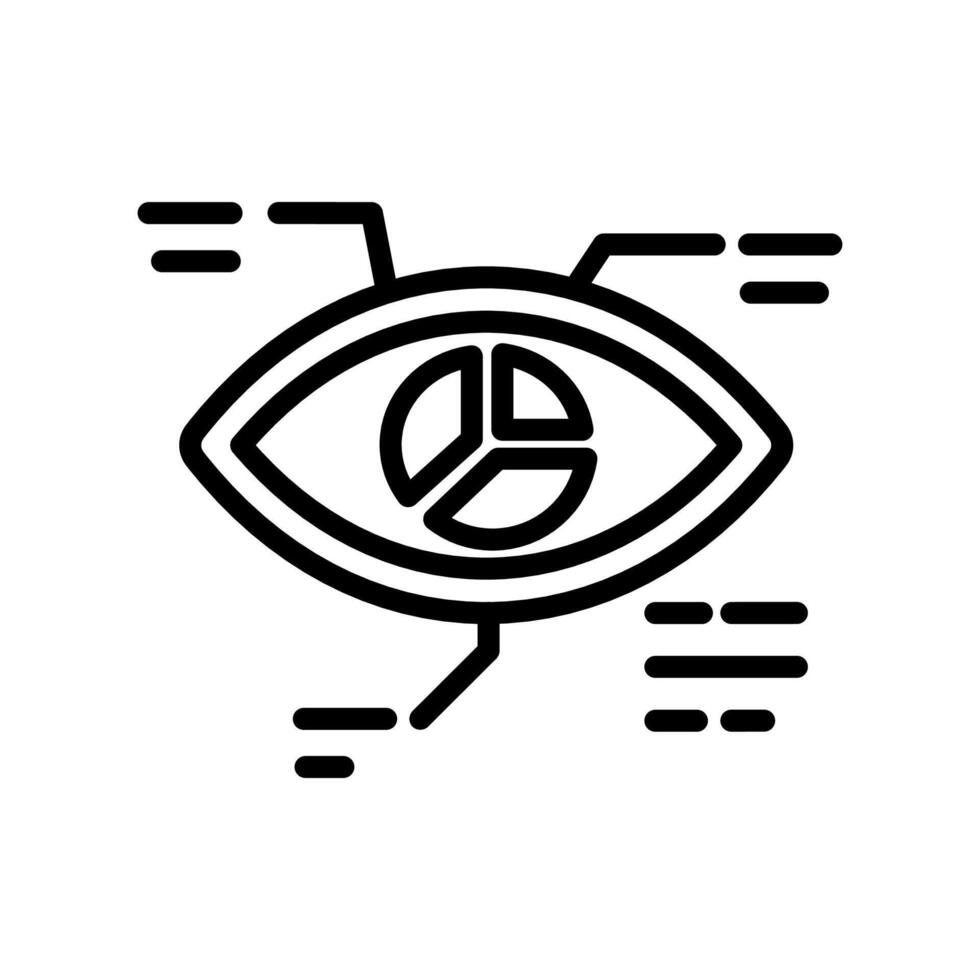 visión icono en vector. logotipo vector