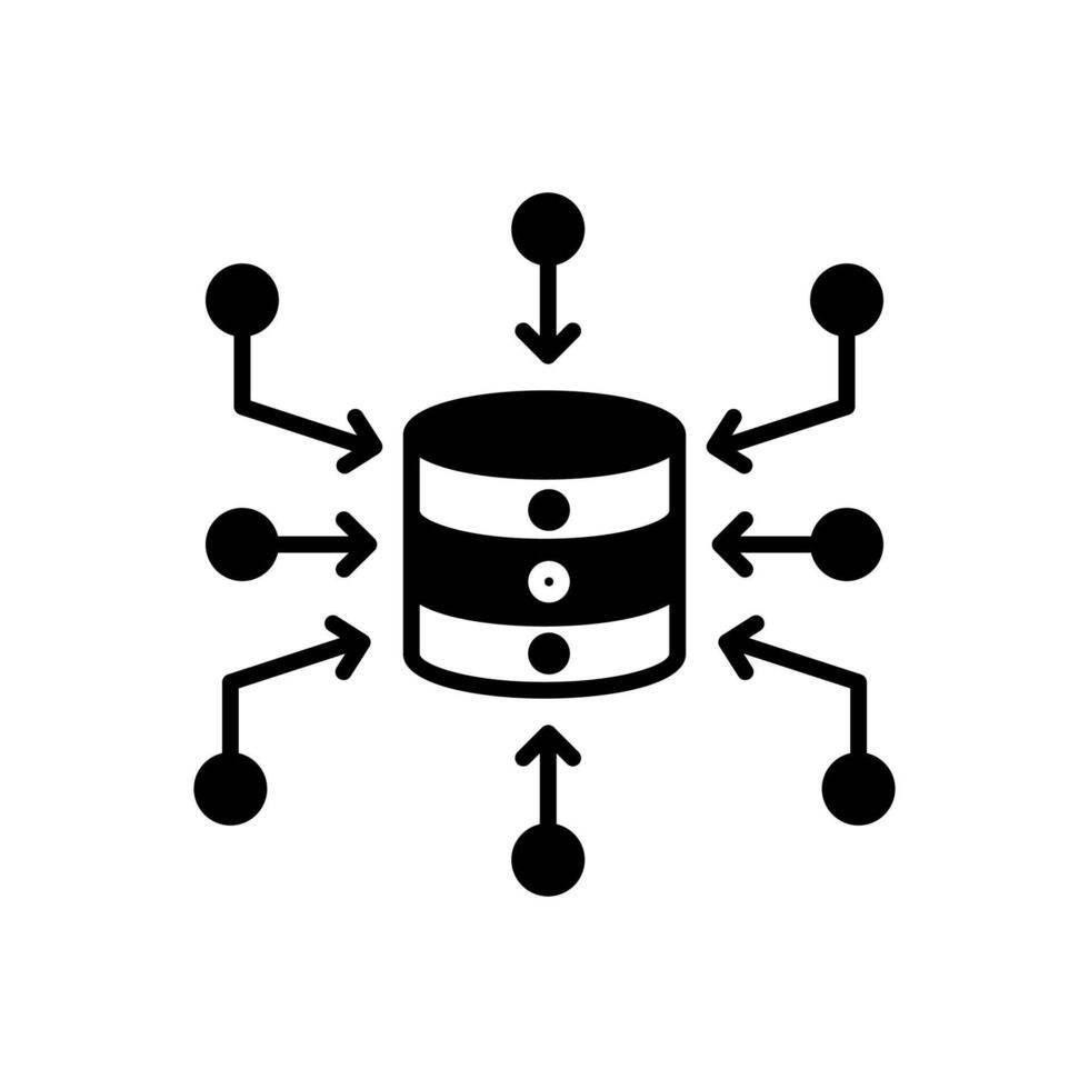 Data Aggregate  icon in vector. Logotype vector