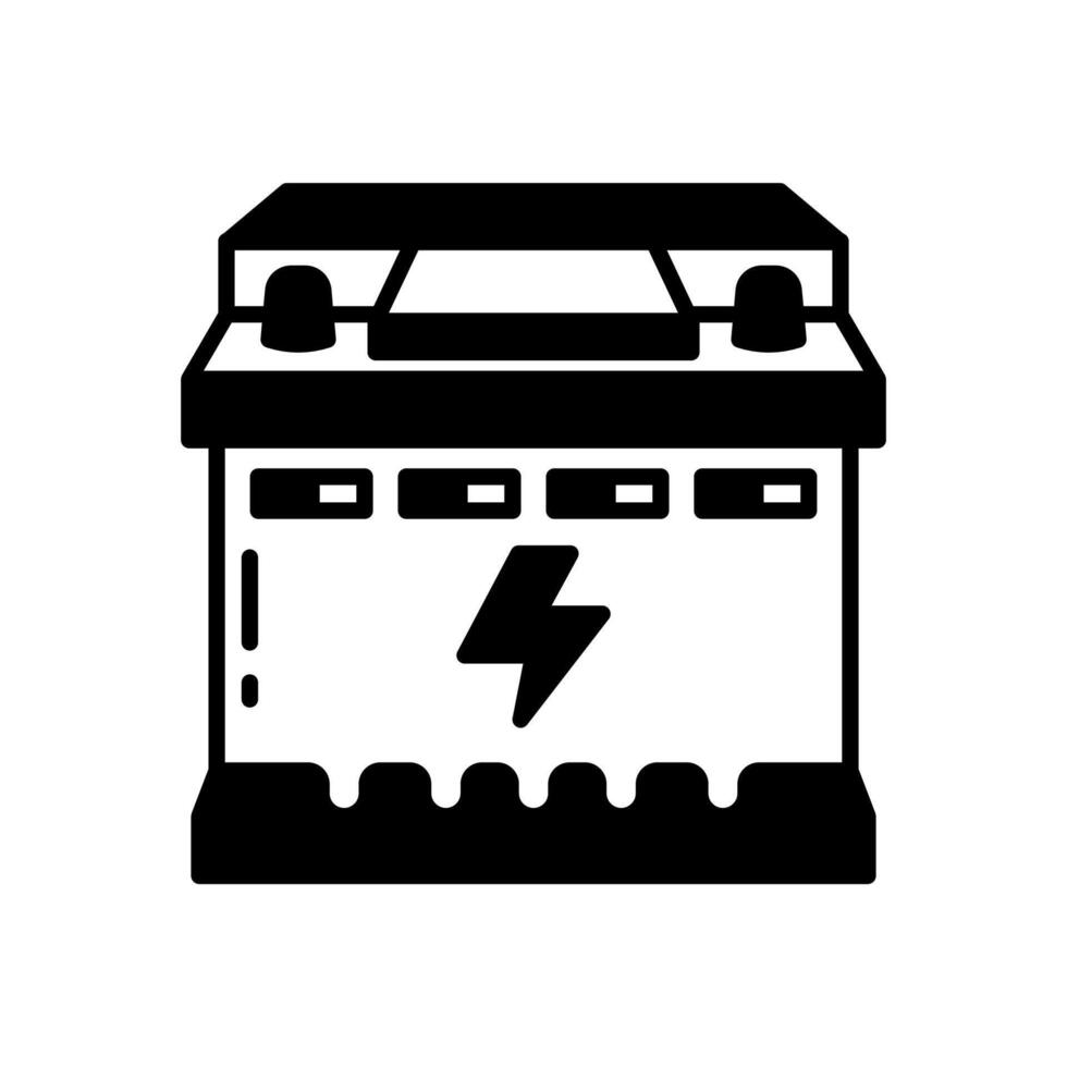 Battery  icon in vector. Logotype vector