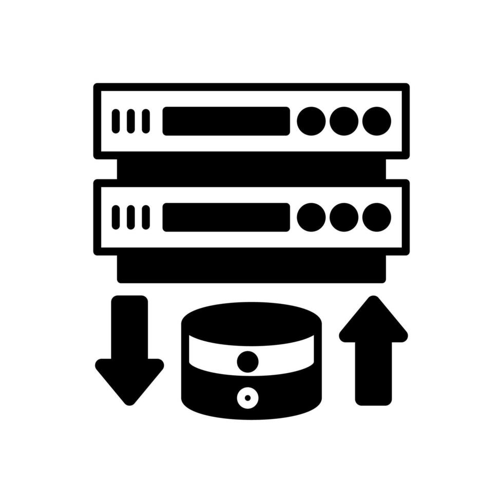 datos transacción icono en vector. logotipo vector