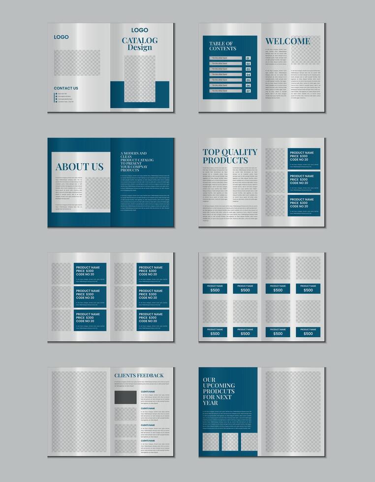 Catalogue design or product catalog template design vector