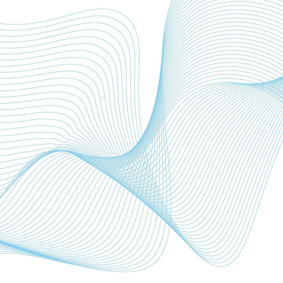 Abstract wavy line background dynamic sound wave wavy pattern stylish line art and web background vector