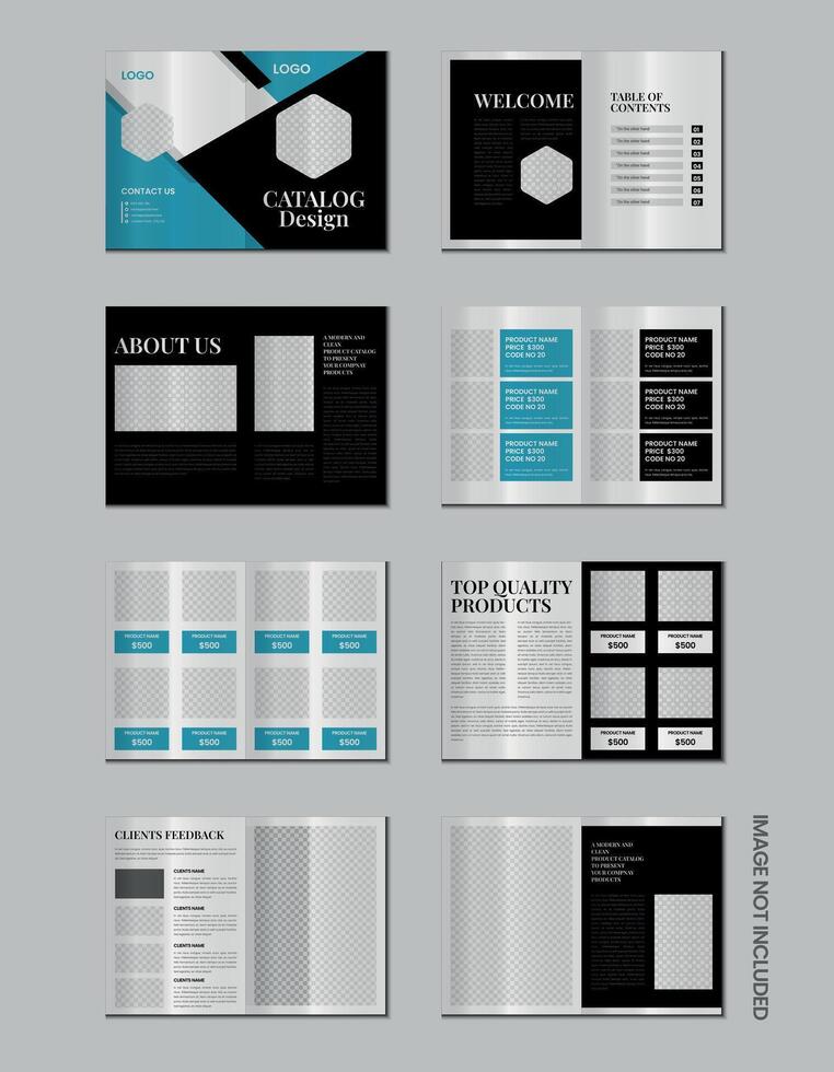 Catalogue design or product catalog template design vector