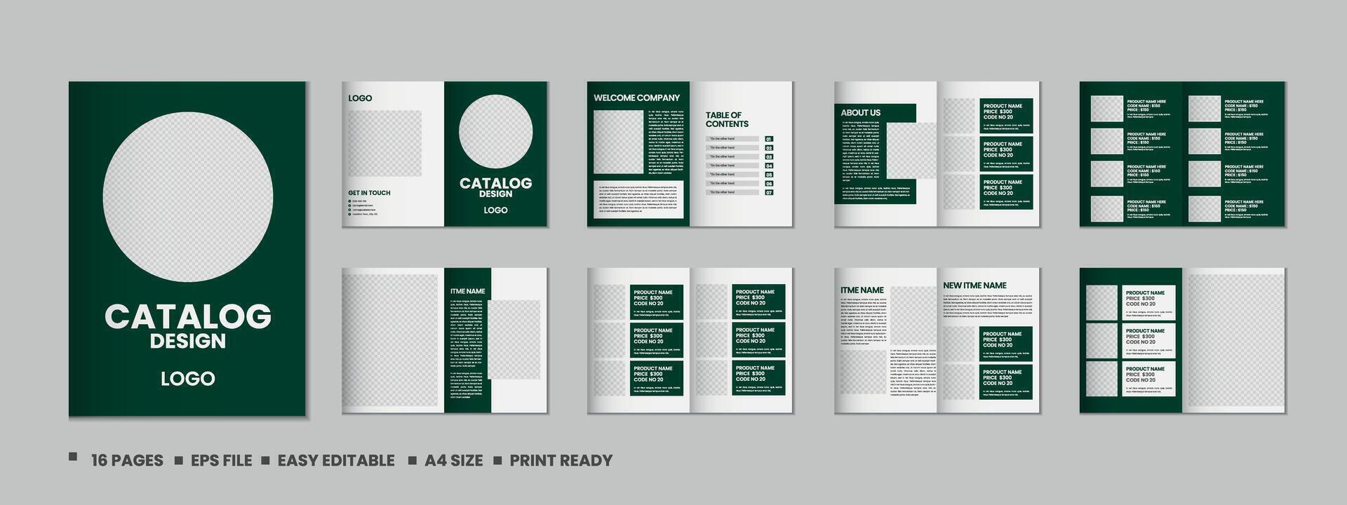 mueble producto Catálogo diseño, multi página folleto catalogar modelo diseño con Bosquejo vector