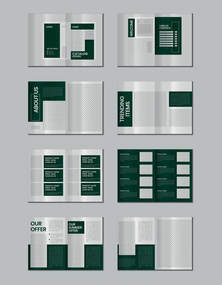 mueble producto Catálogo diseño, multi página folleto catalogar modelo diseño con Bosquejo vector