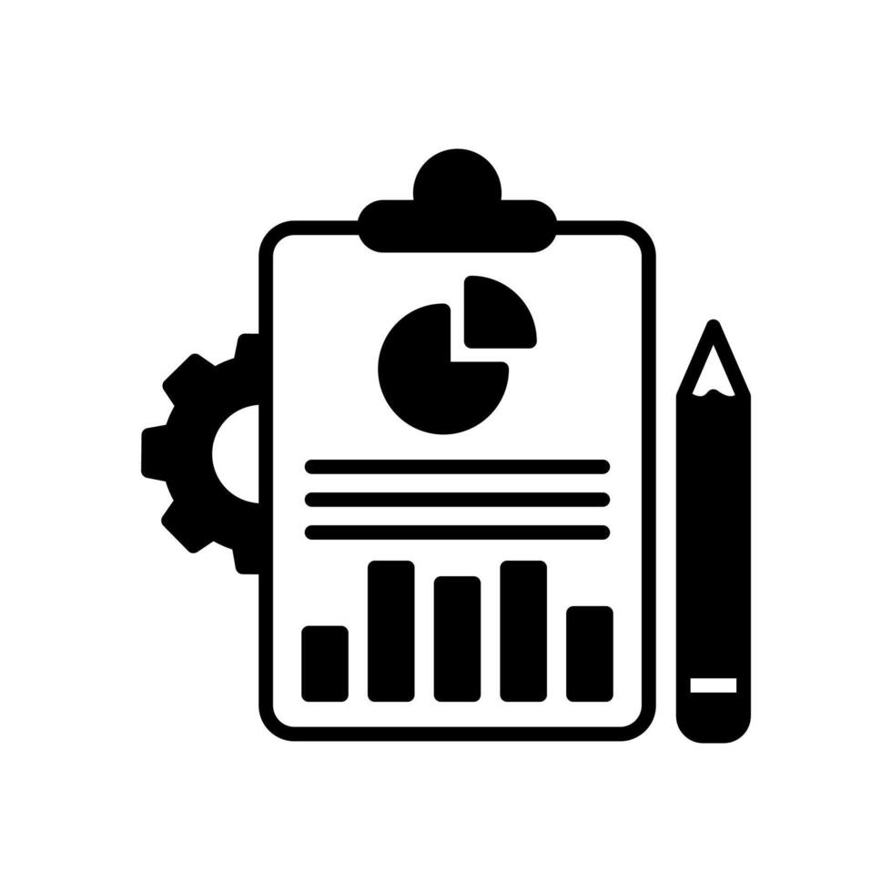 Analysis Process  icon in vector. Logotype vector