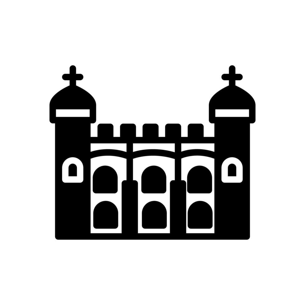 torre de Londres icono en vector. logotipo vector