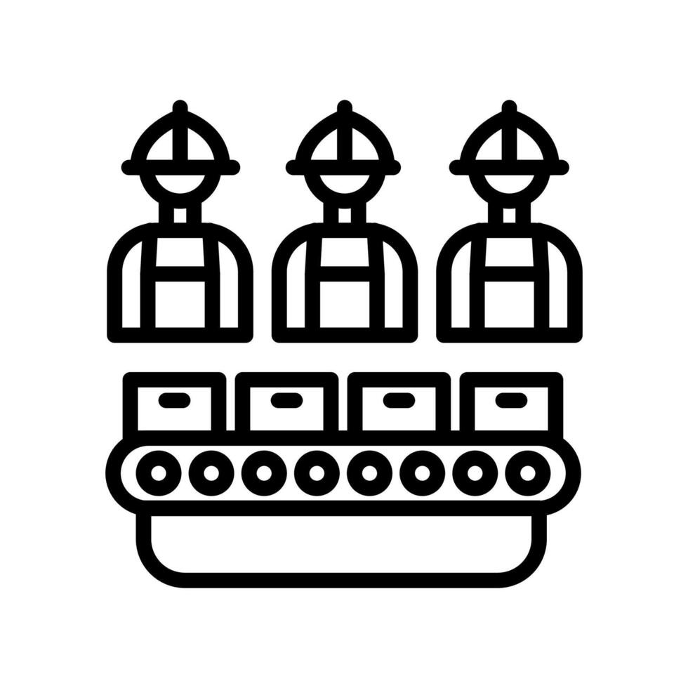 Production  icon in vector. Logotype vector