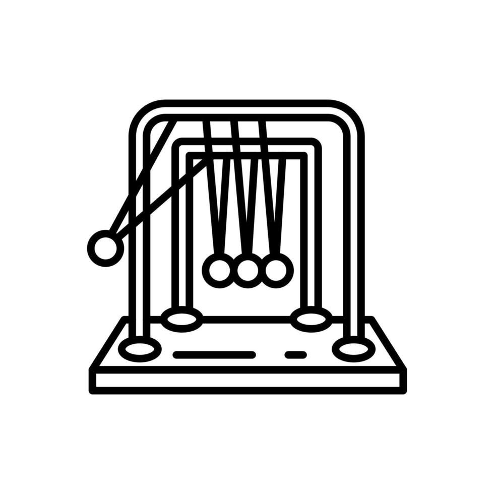 Newton's Cradle  icon in vector. Logotype vector