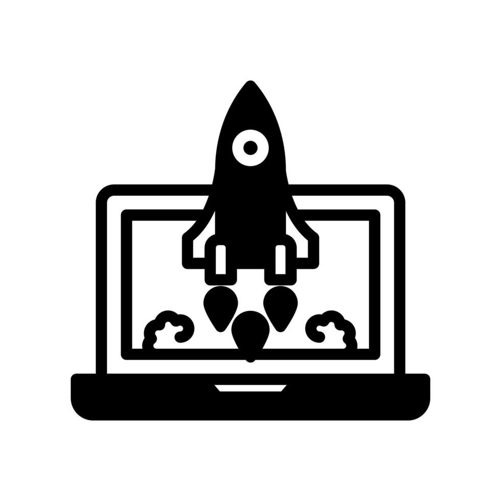 Launch Project  icon in vector. Logotype vector