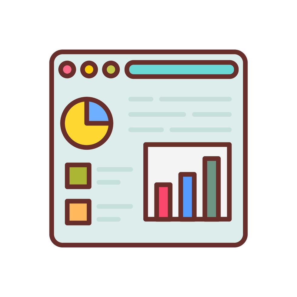 Data Visualization   icon in vector. Logotype vector