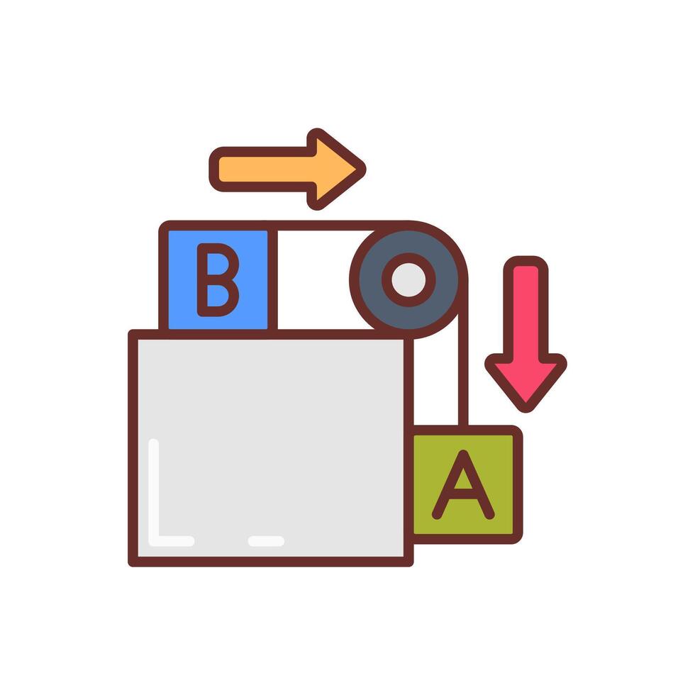 Tension Force  icon in vector. Logotype vector