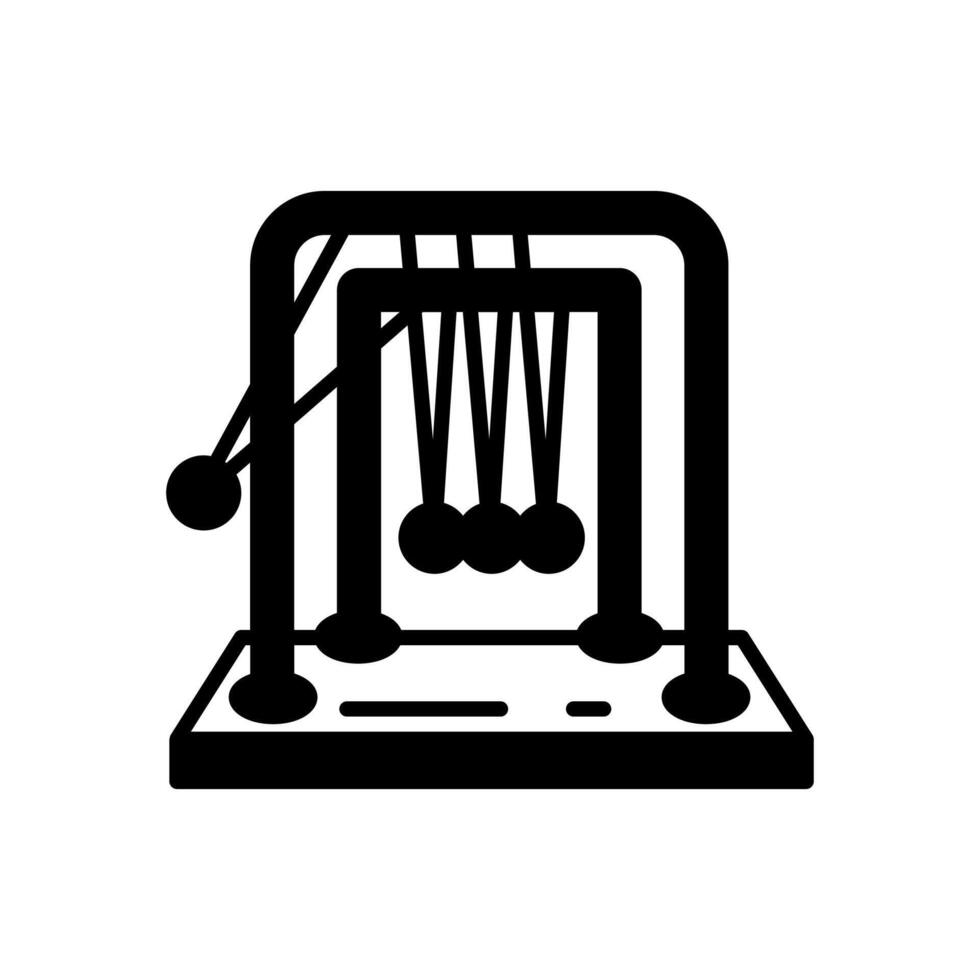 Newton's Cradle  icon in vector. Logotype vector