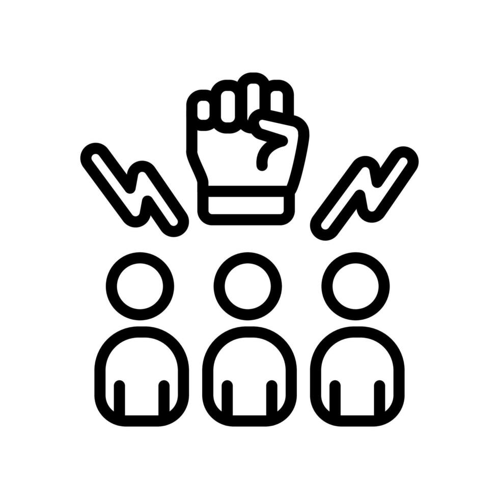 Team Power  icon in vector. Logotype vector