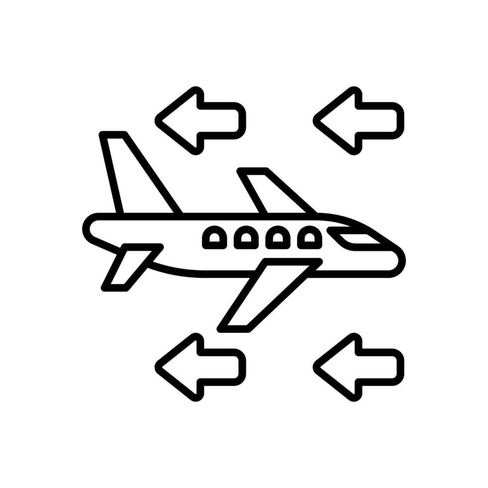 Drag Force  icon in vector. Logotype vector