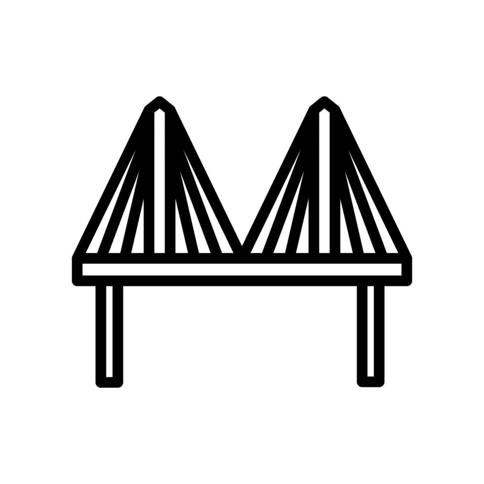 Millau Bridge  icon in vector. Logotype vector