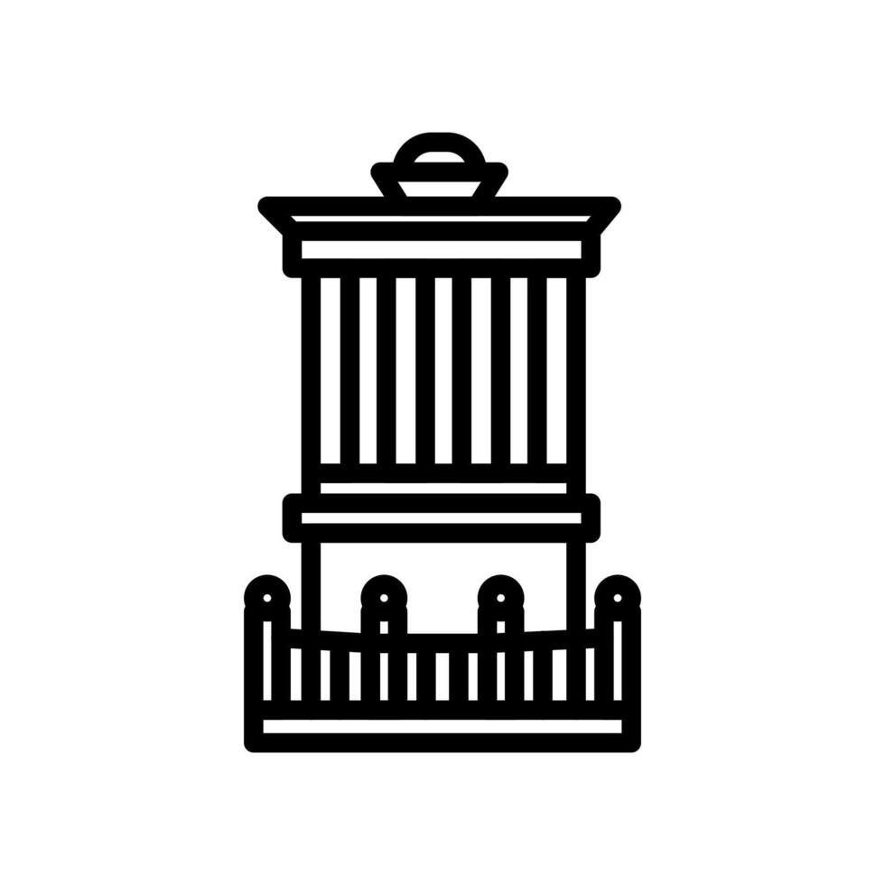 Dugald Monument  icon in vector. Logotype vector