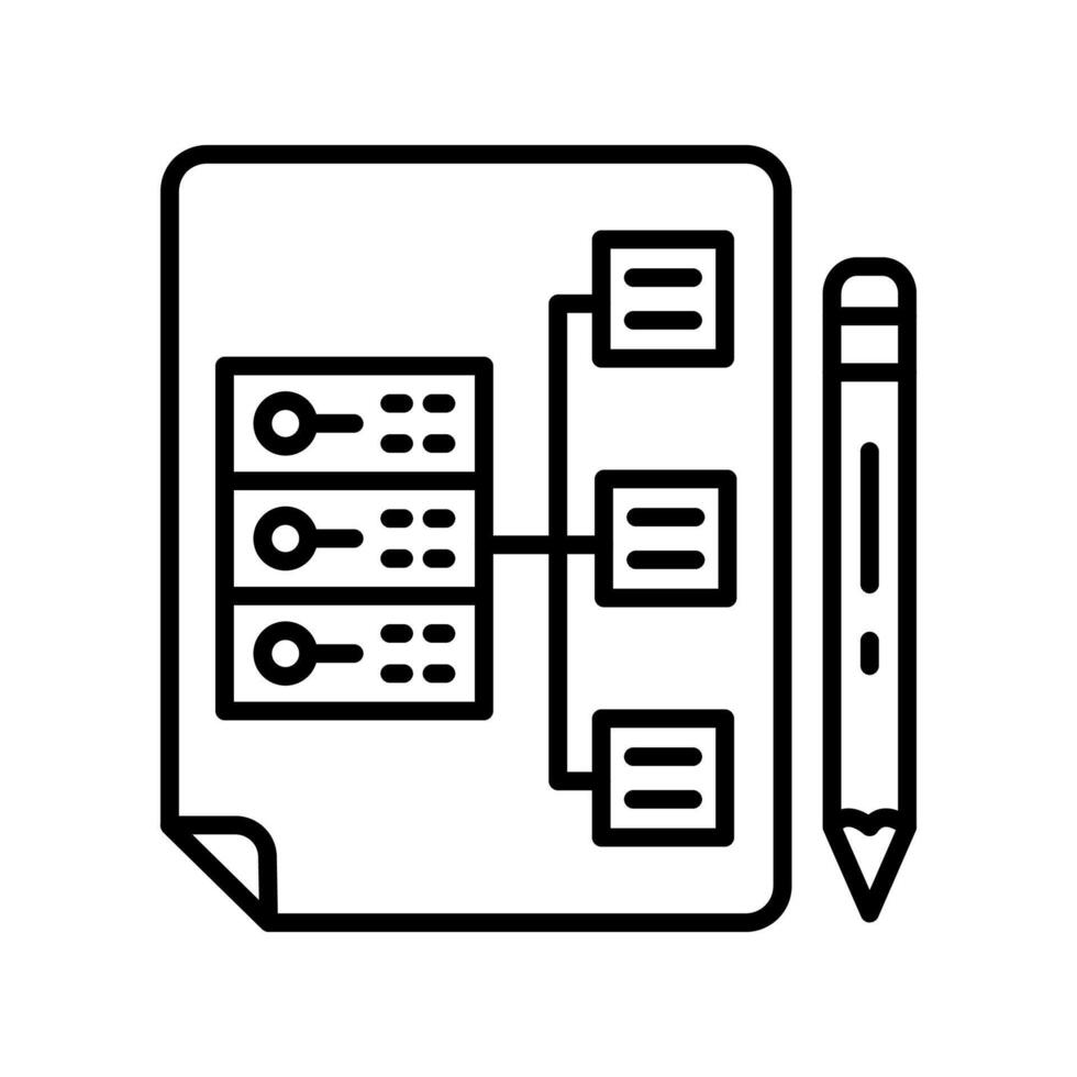 Data Architecture  icon in vector. Logotype vector