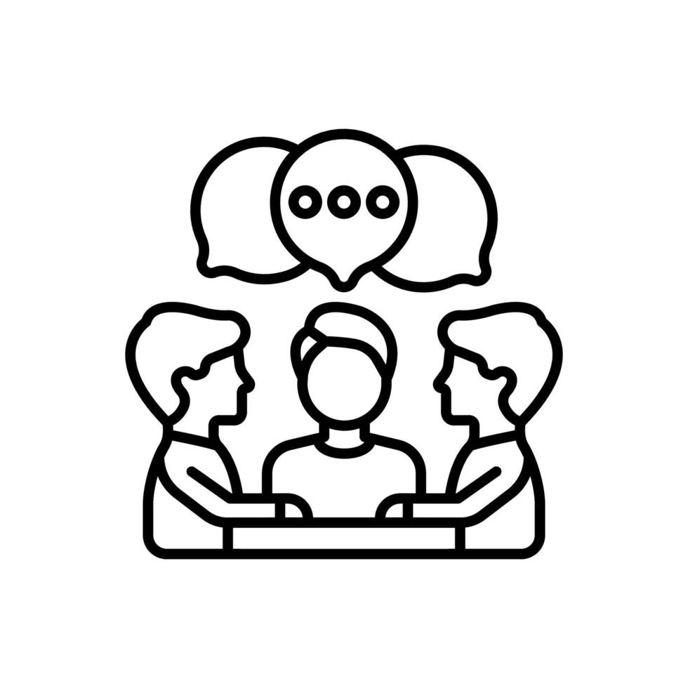 Dialog  icon in vector. Logotype vector