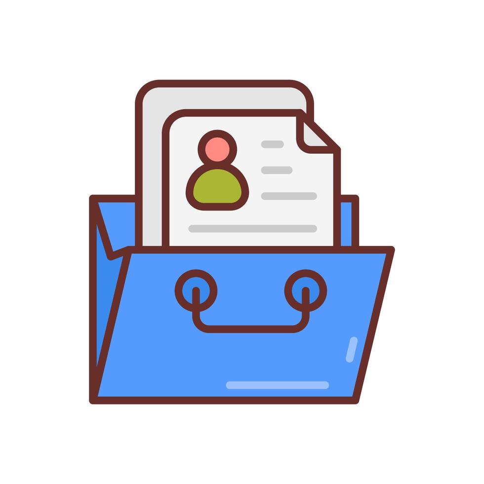 Portfolio icon in vector. Logotype vector
