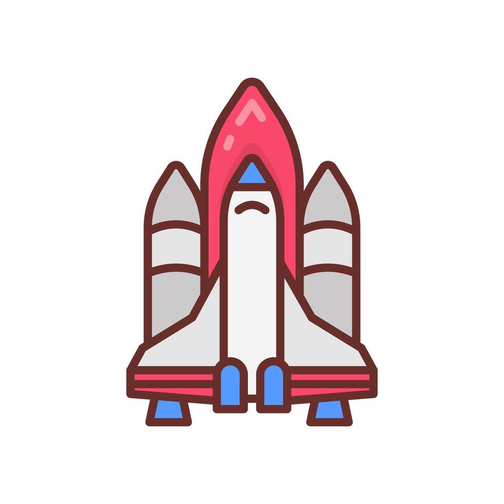 Spaceship  icon in vector. Logotype vector