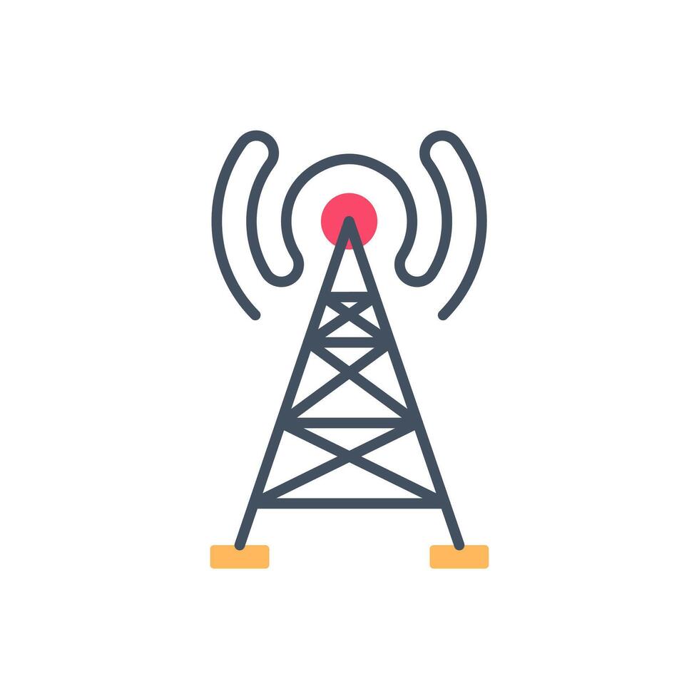 Radio Waves  icon in vector. Logotype vector