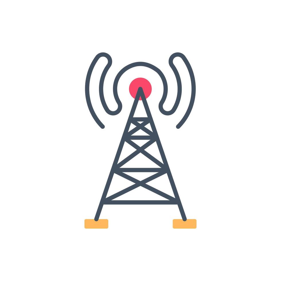 Radio Waves  icon in vector. Logotype vector