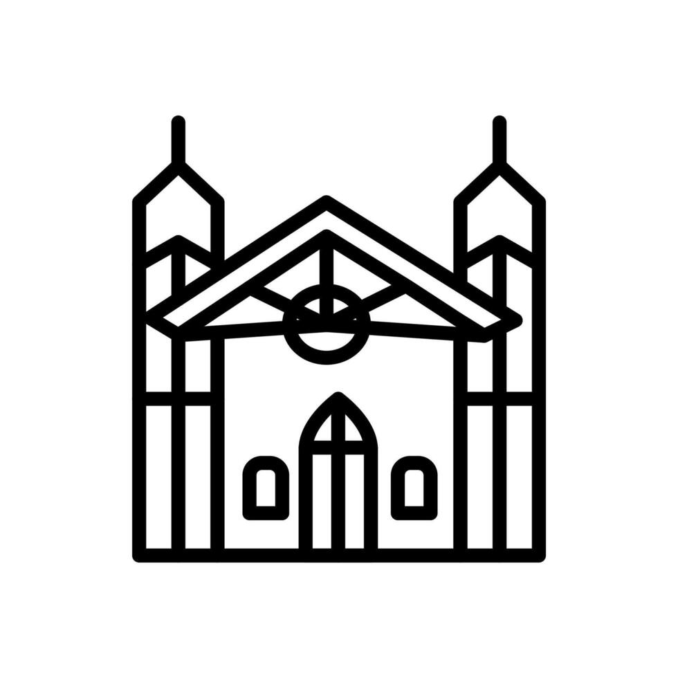 Temple Israel  icon in vector. Logotype vector