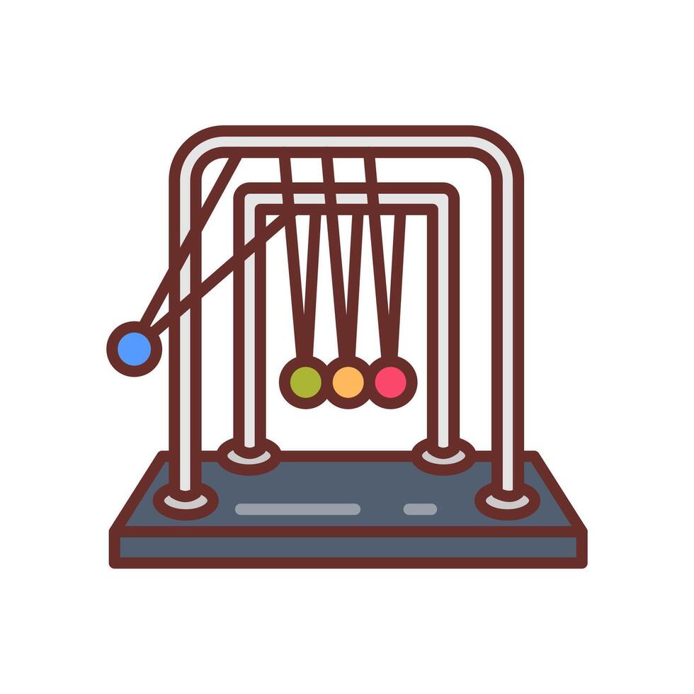 Newton's Cradle  icon in vector. Logotype vector