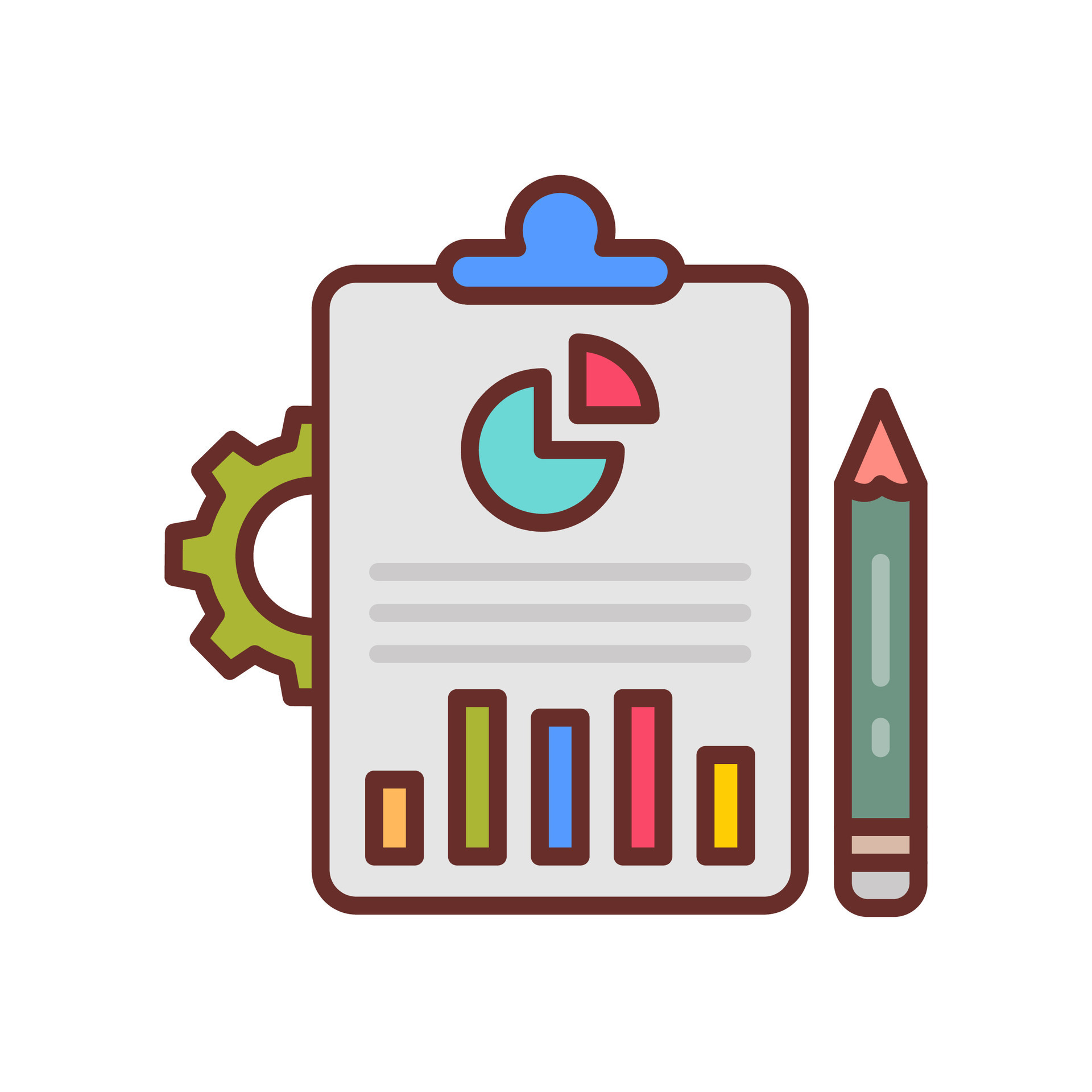 Analysis Process icon in vector. Logotype 40814796 Vector Art at Vecteezy