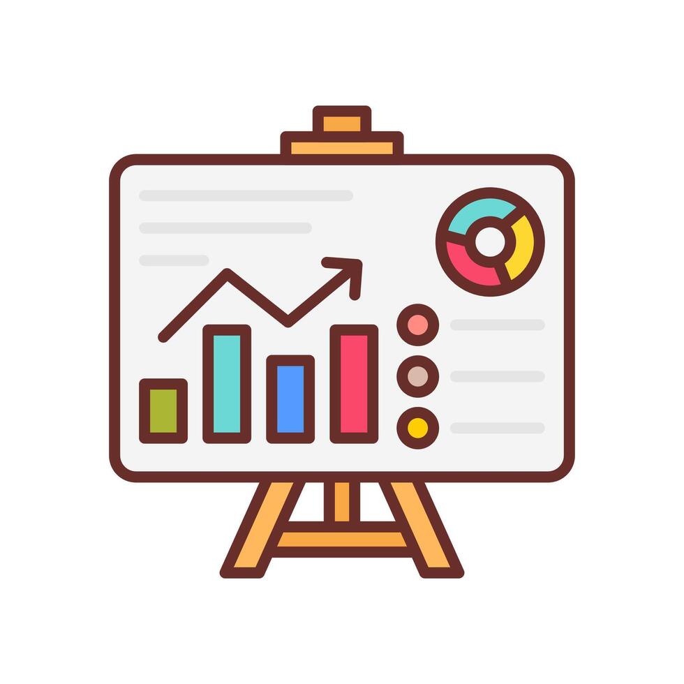 Data Presentation  icon in vector. Logotype vector