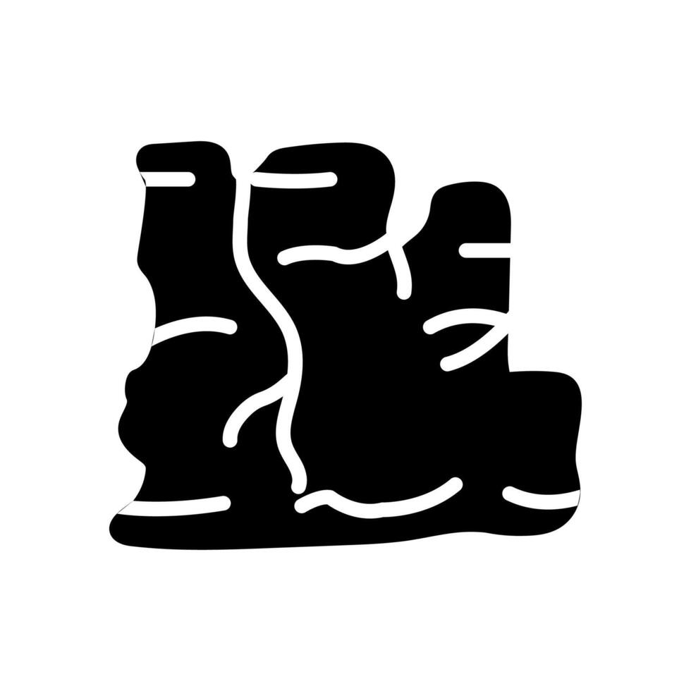 castillo rock icono en vector. logotipo vector