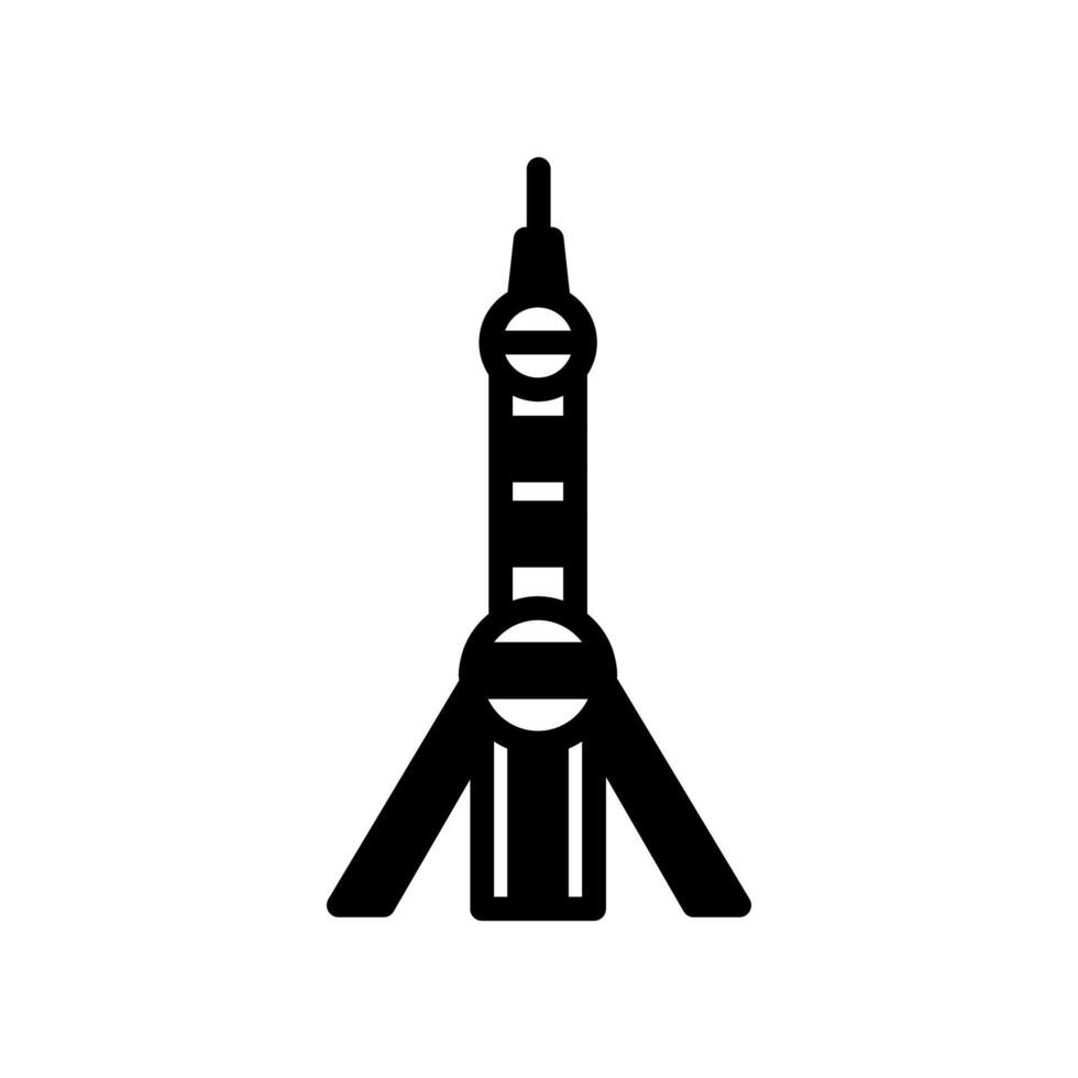 Pearl Tower  icon in vector. Logotype vector