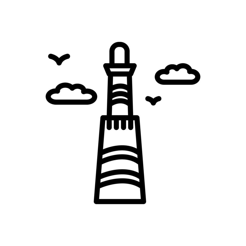 Minaret Of Jam  icon in vector. Logotype vector