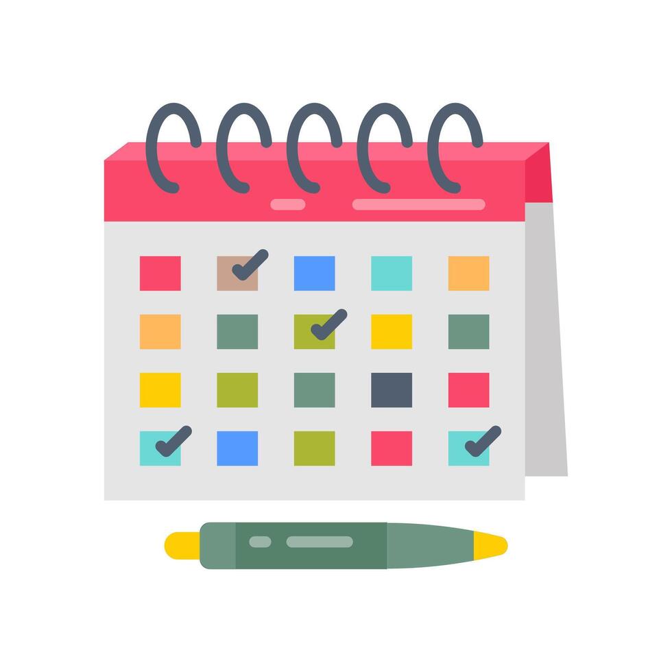 Scheduling icon in vector. Logotype vector
