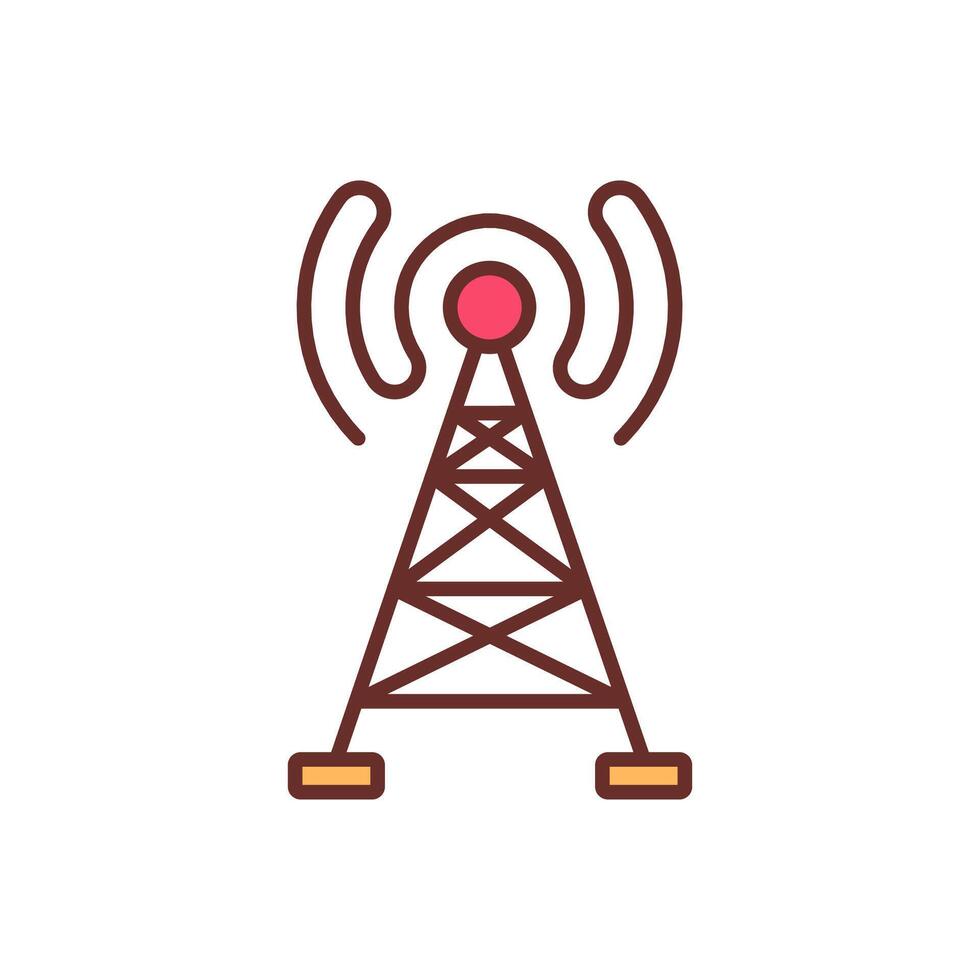 Radio Waves  icon in vector. Logotype vector