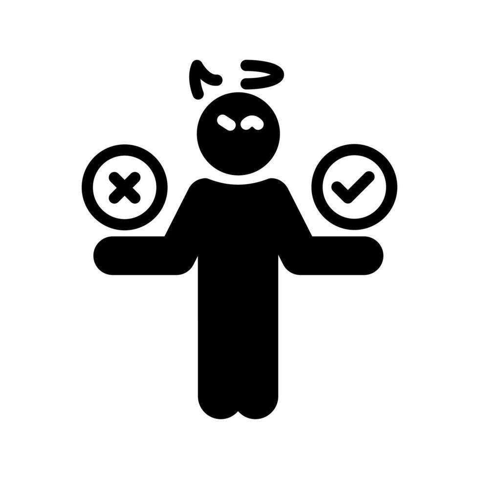 Decision Making  icon in vector. Logotype vector
