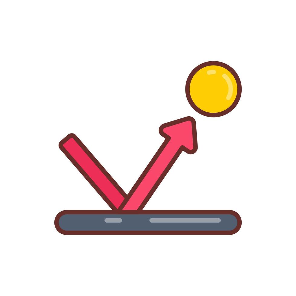 Bounce  icon in vector. Logotype vector