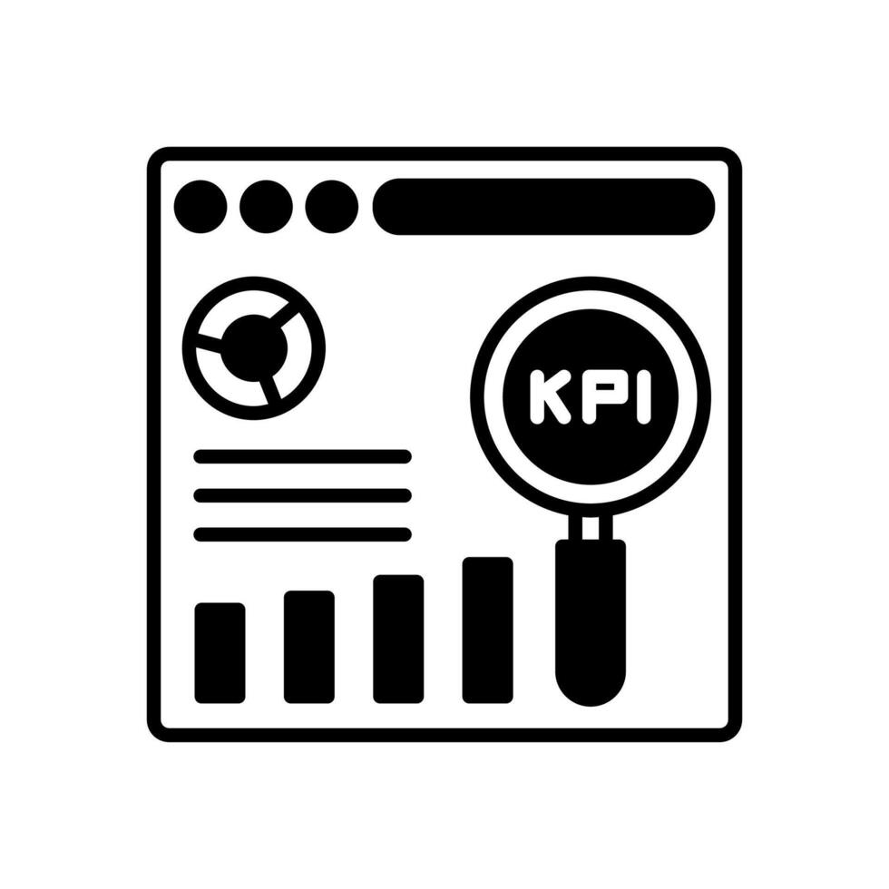 KPI Performance  icon in vector. Logotype vector