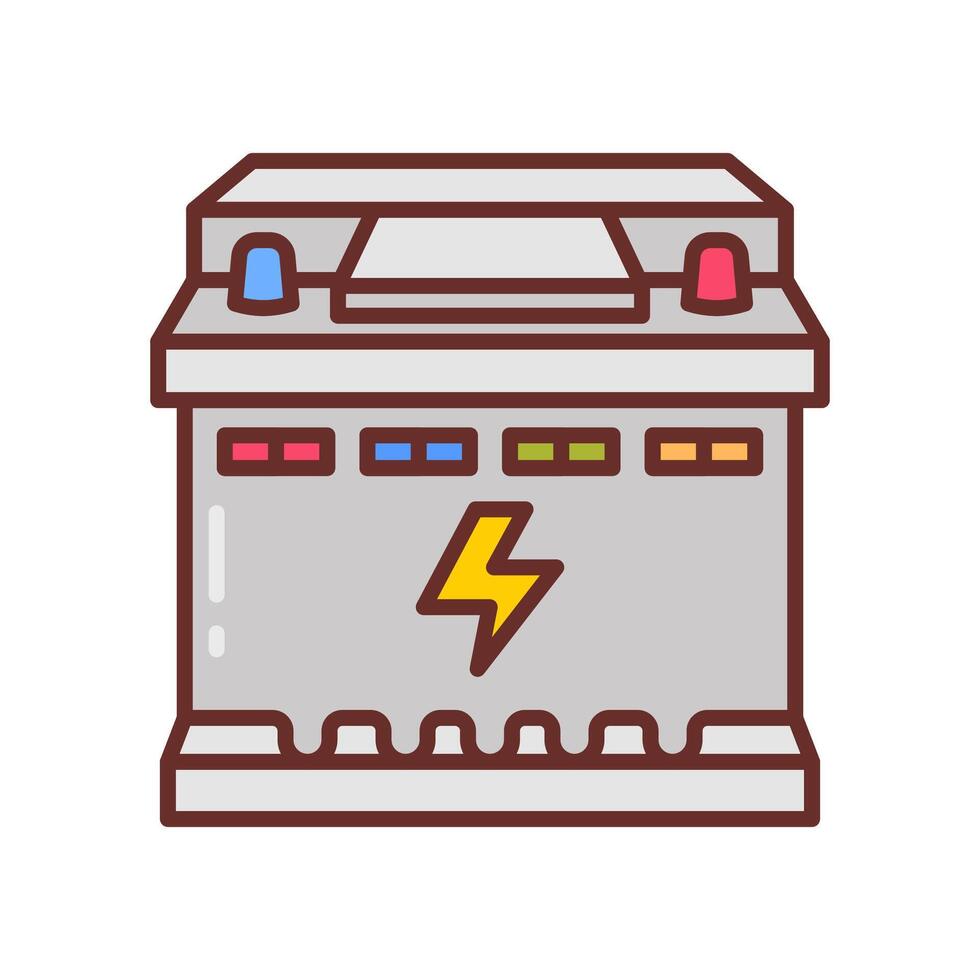 Battery  icon in vector. Logotype vector