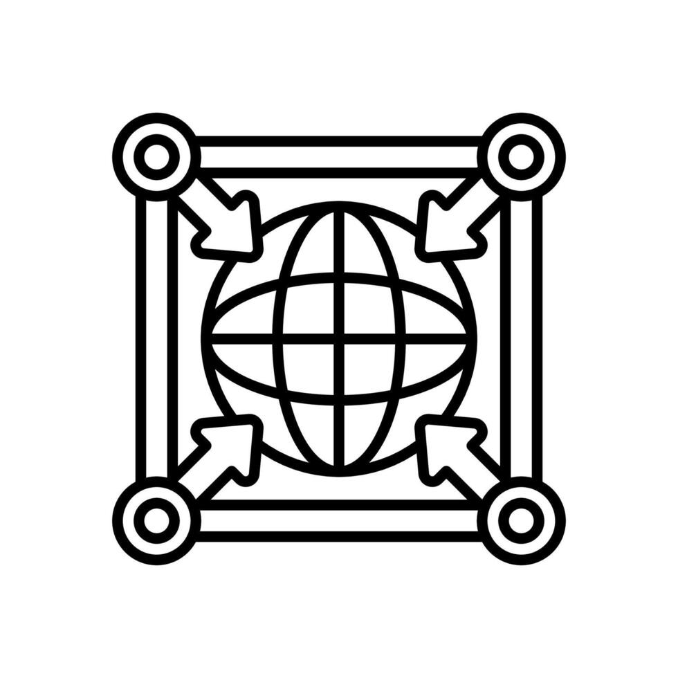 Transform and Deployment icon in vector. Logotype vector