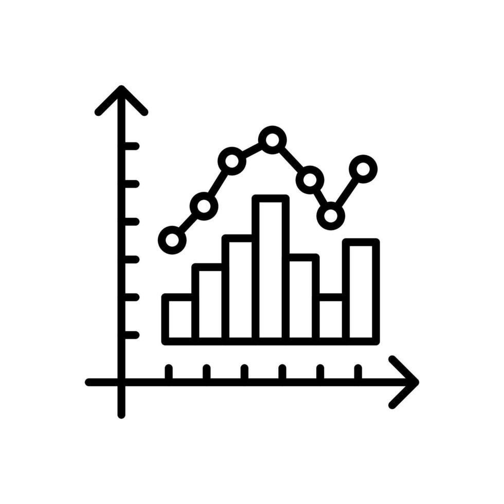 Histogram  icon in vector. Logotype vector