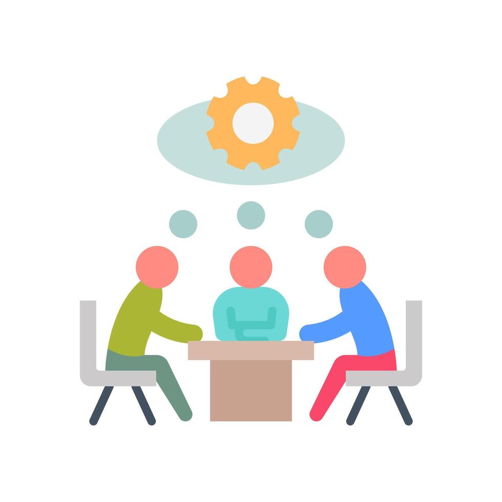 Brainstorming icon in vector. Logotype vector