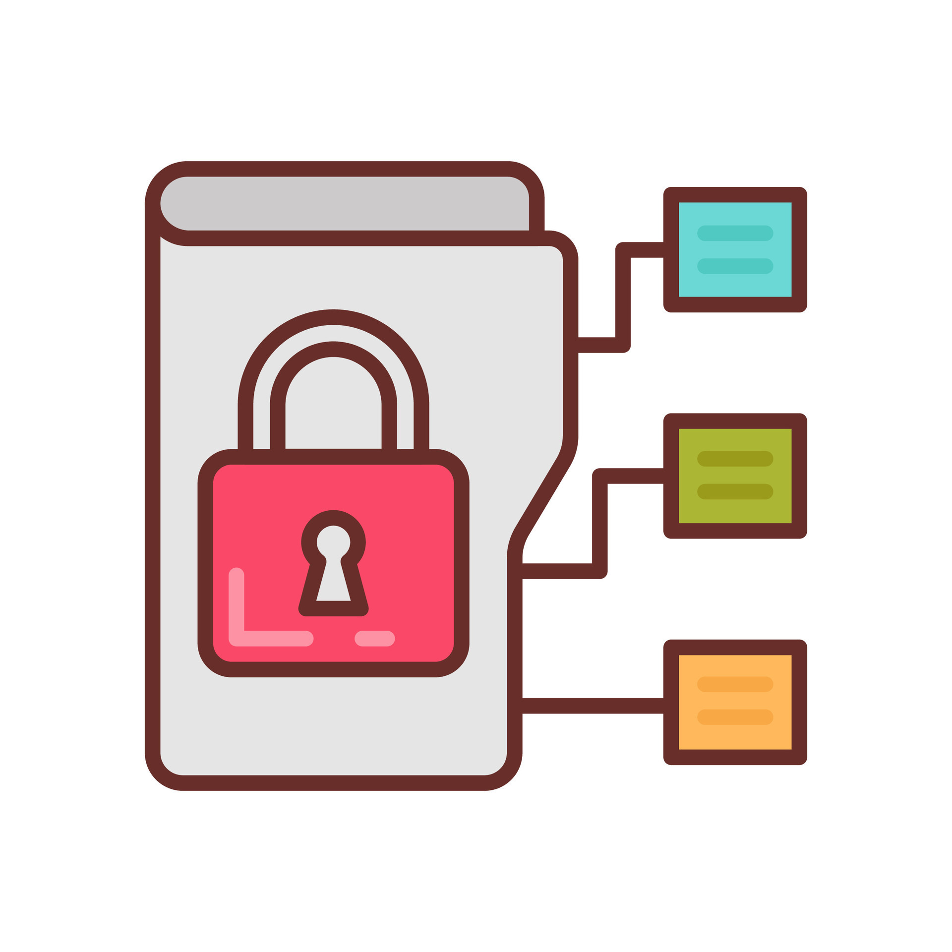 File Classification icon in vector. Logotype 40815023 Vector Art at ...
